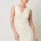 Cream Sleeveless Knit Dress