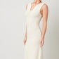 Cream Sleeveless Knit Dress
