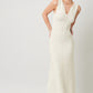 Cream Sleeveless Knit Dress