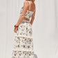 Off White with Black Embroidery Skirt Set