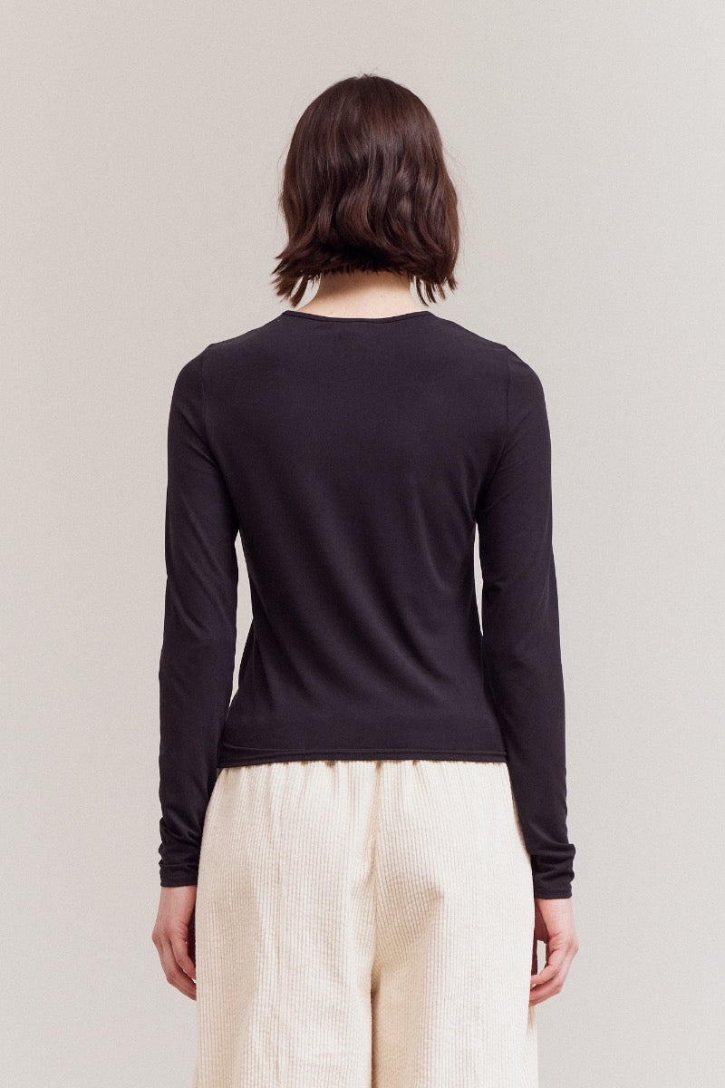 Mock Neck Jersey Top