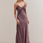 Lilac Silky & Lace Slip Dress