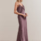 Lilac Silky & Lace Slip Dress