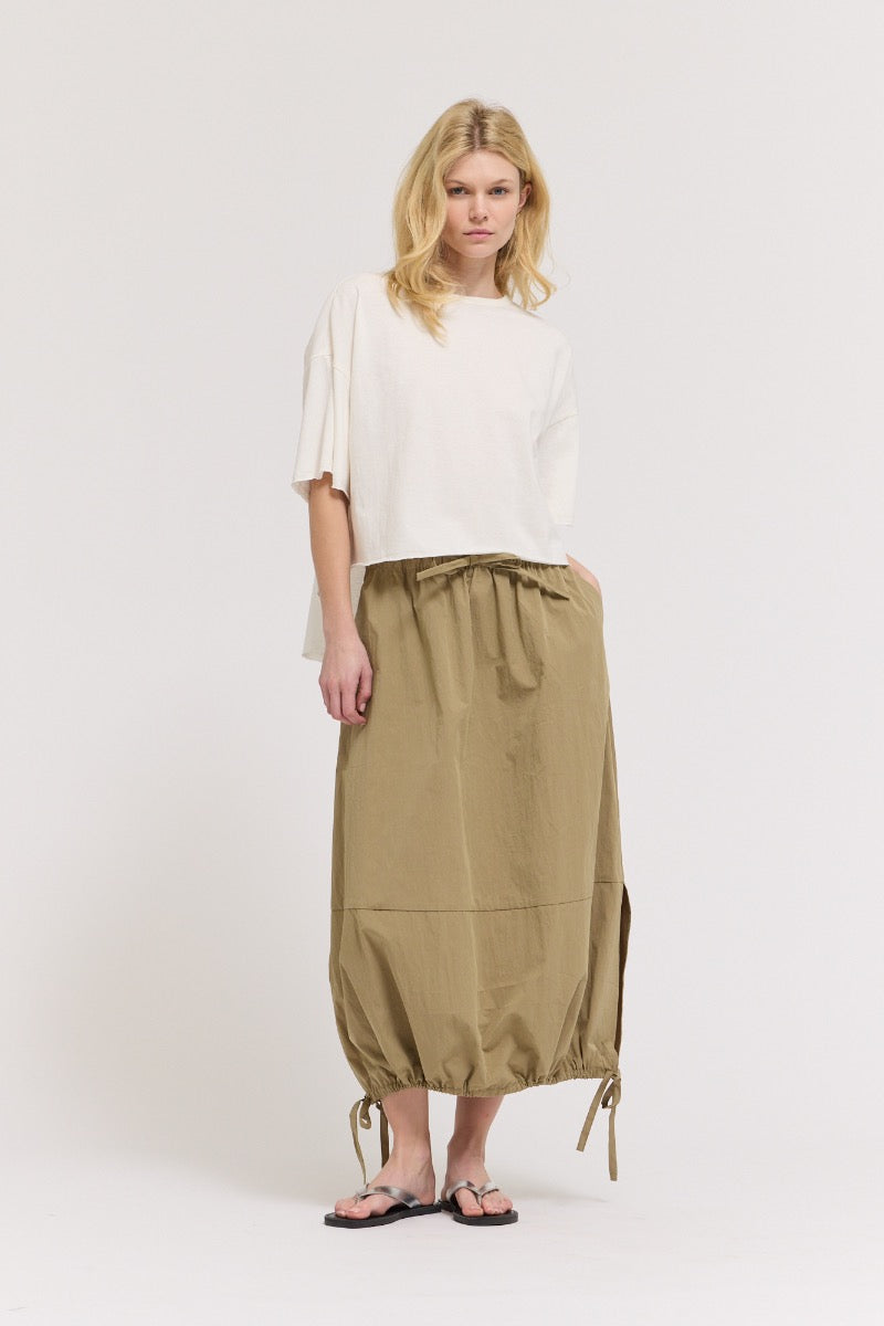 Khaki Parachute Skirt
