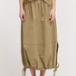 Khaki Parachute Skirt