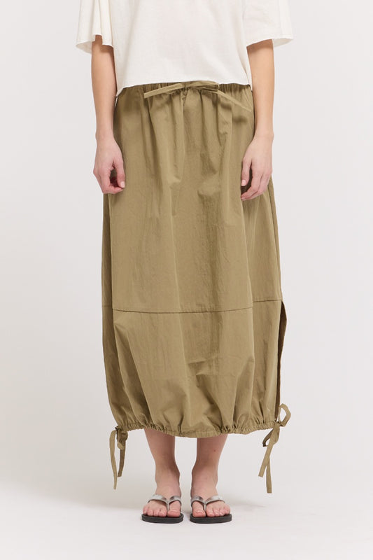 Khaki Parachute Skirt