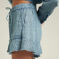Blue Gauze Shorts
