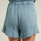 Blue Gauze Shorts