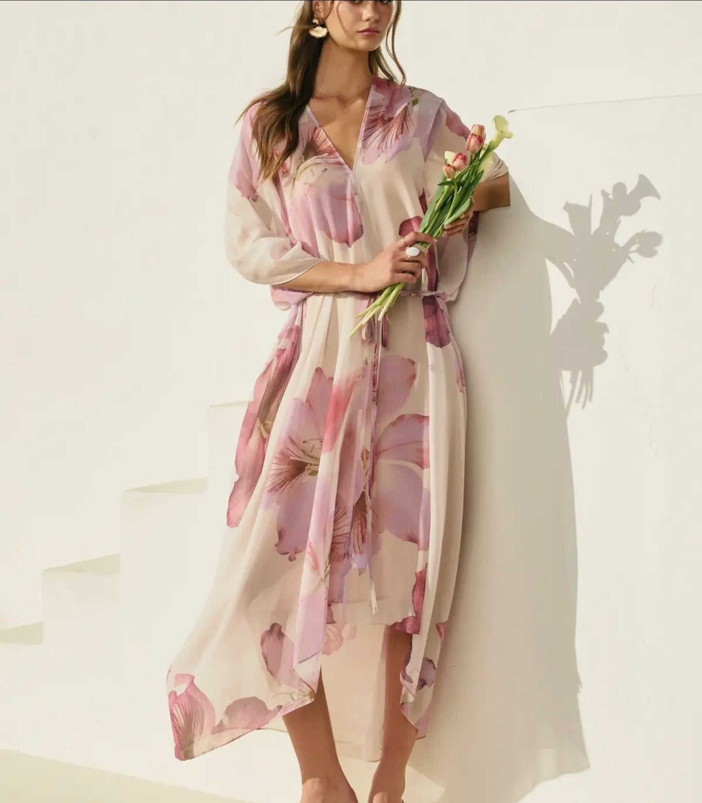 Floral Kaftan Dress