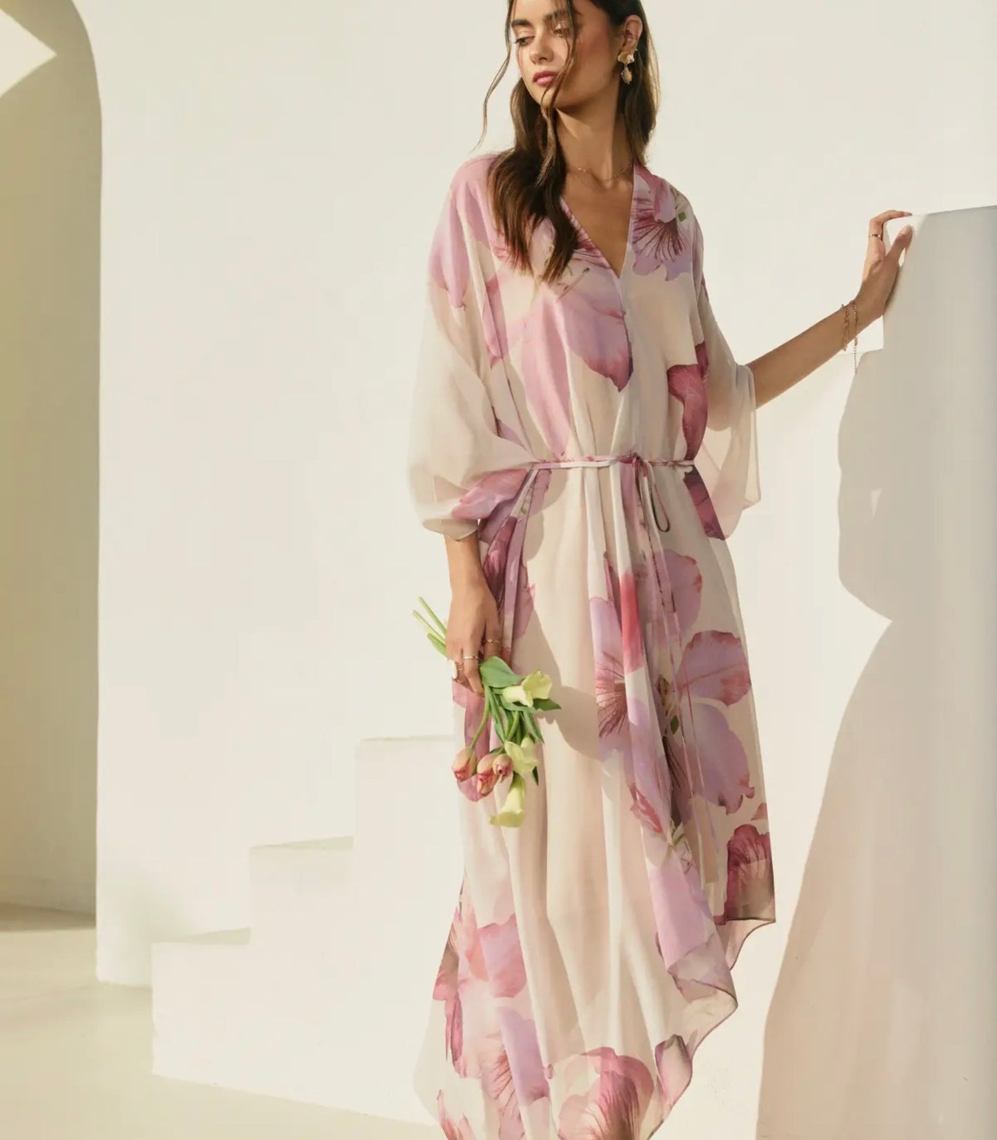 Floral Kaftan Dress