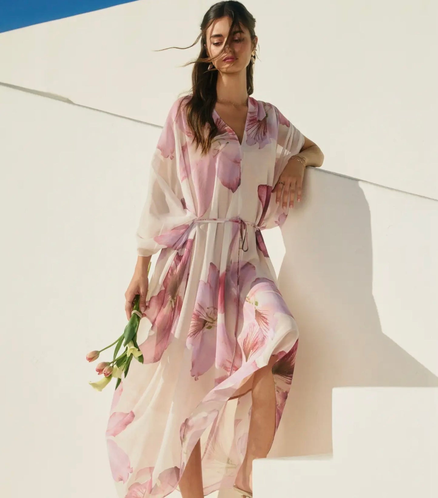 Floral Kaftan Dress