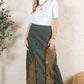 Boho Denim Skirt