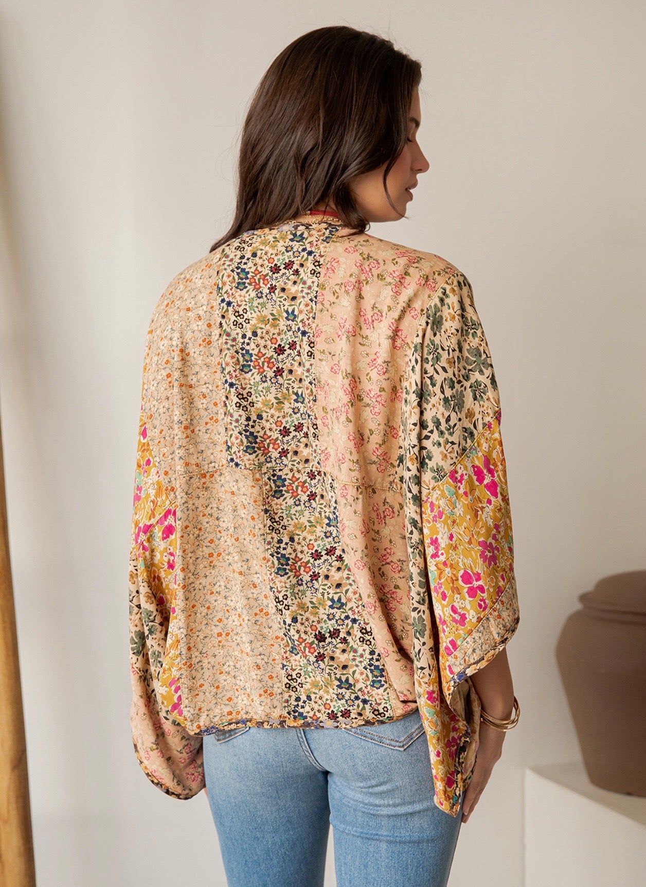 Floral Kimono Shape Top