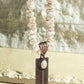 Stone Feather Pendant Necklace