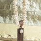 Stone Feather Pendant Necklace