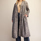Leopard Print Denim Coat