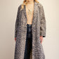 Leopard Print Denim Coat
