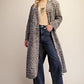 Leopard Print Denim Coat