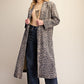 Leopard Print Denim Coat