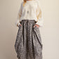 Animal Print Barrel Skirt