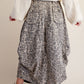 Animal Print Barrel Skirt