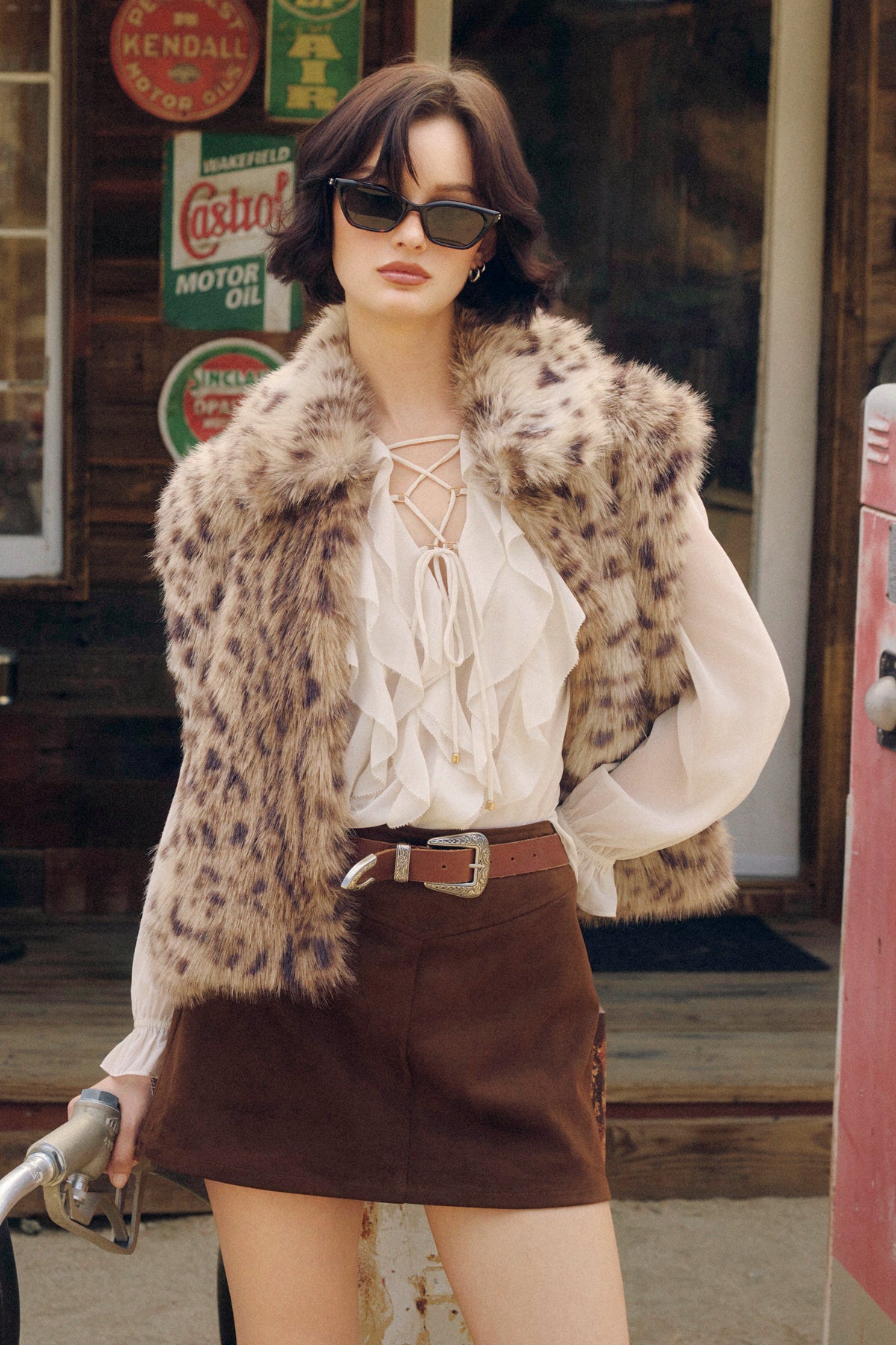 Ecru Frilly Blouse
