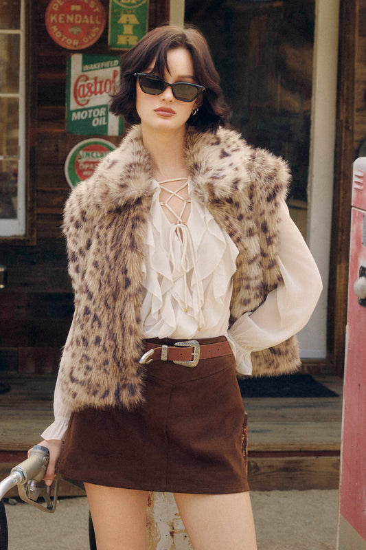 Ecru Frilly Blouse