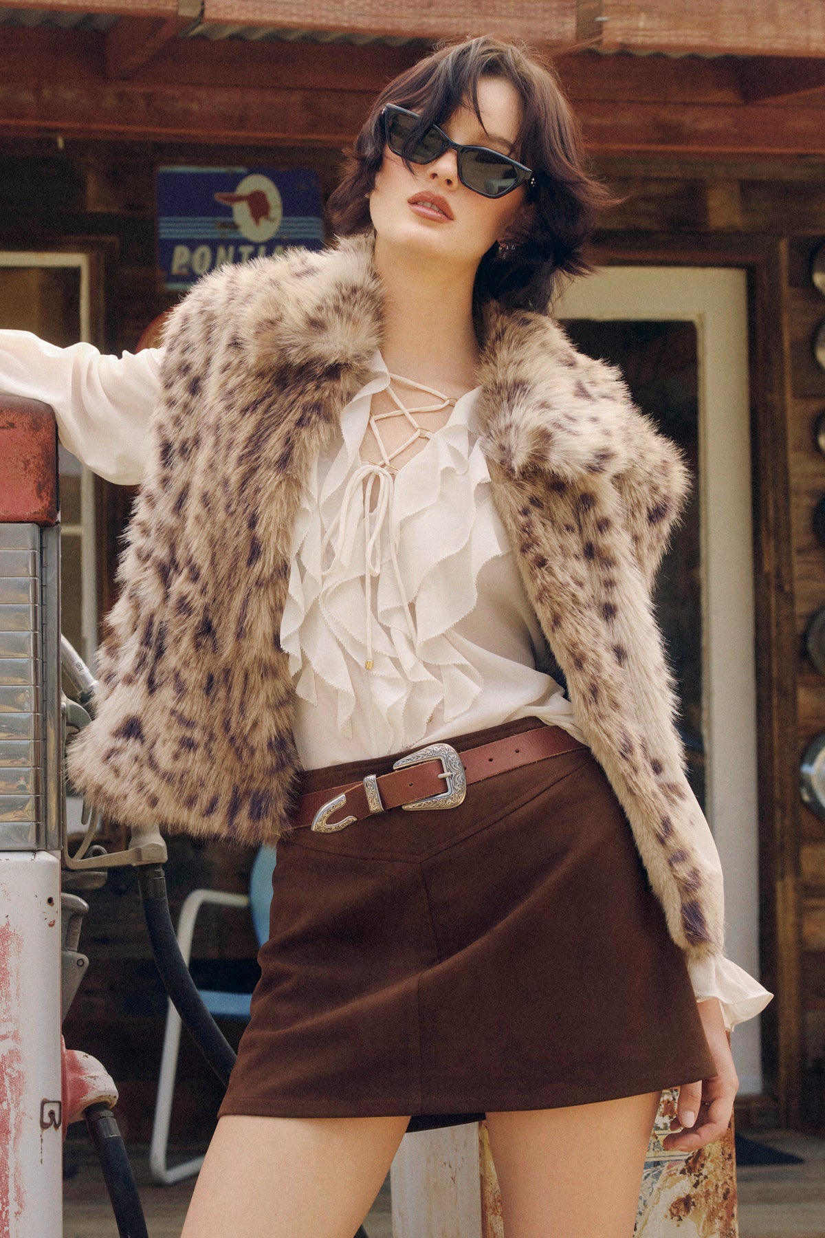 Ecru Frilly Blouse