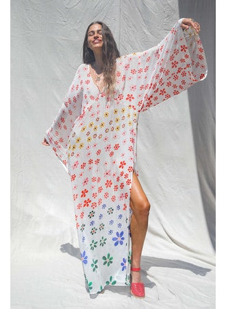 Floral Kaftan Dress