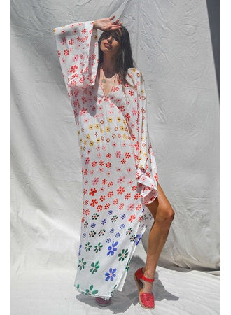 Floral Kaftan Dress