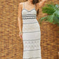 Cream & Black Crochet Dress