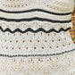 Cream & Black Crochet Dress