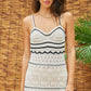 Cream & Black Crochet Dress