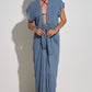 Blue Front Tie Cover-up/Dress