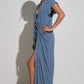 Blue Front Tie Cover-up/Dress