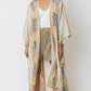 Beige Print Kimono