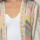 Beige Print Kimono