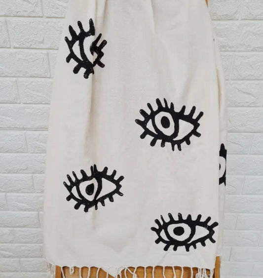 Evil Eye Beach Towel/Throw