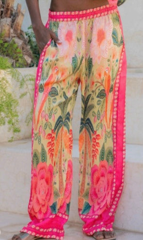 Pink Satin Pants