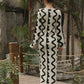 Natural & Black Knit Dress