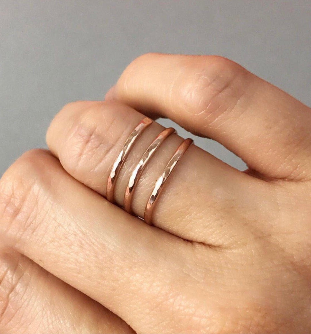 Rose Gold Spiral Ring