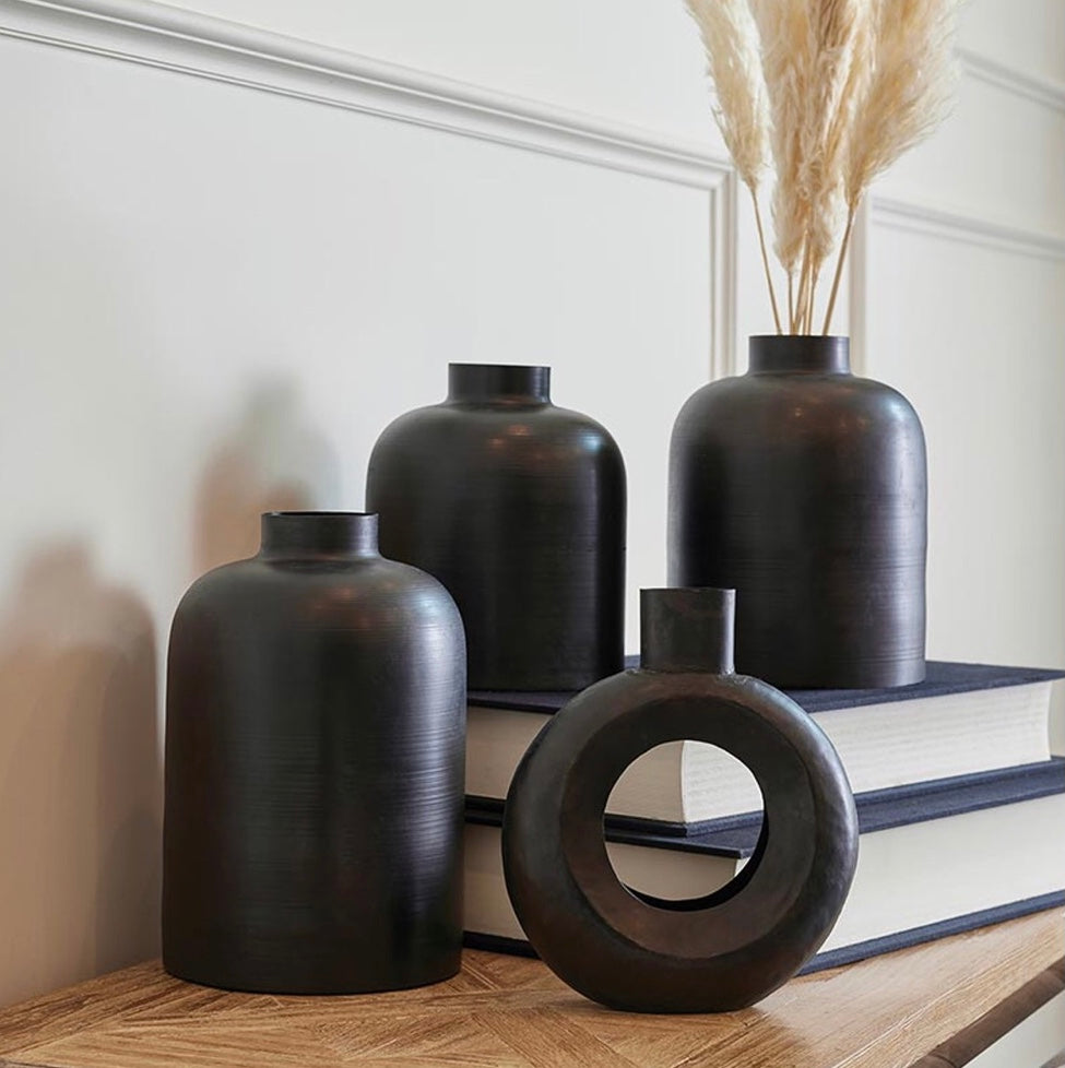 Black Abstract Vase