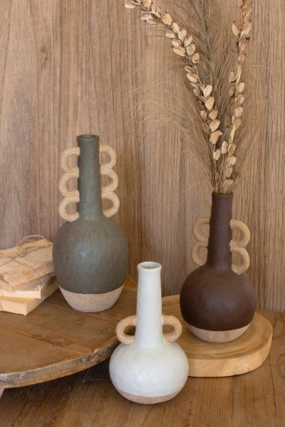 Ceramic Vase - Brown