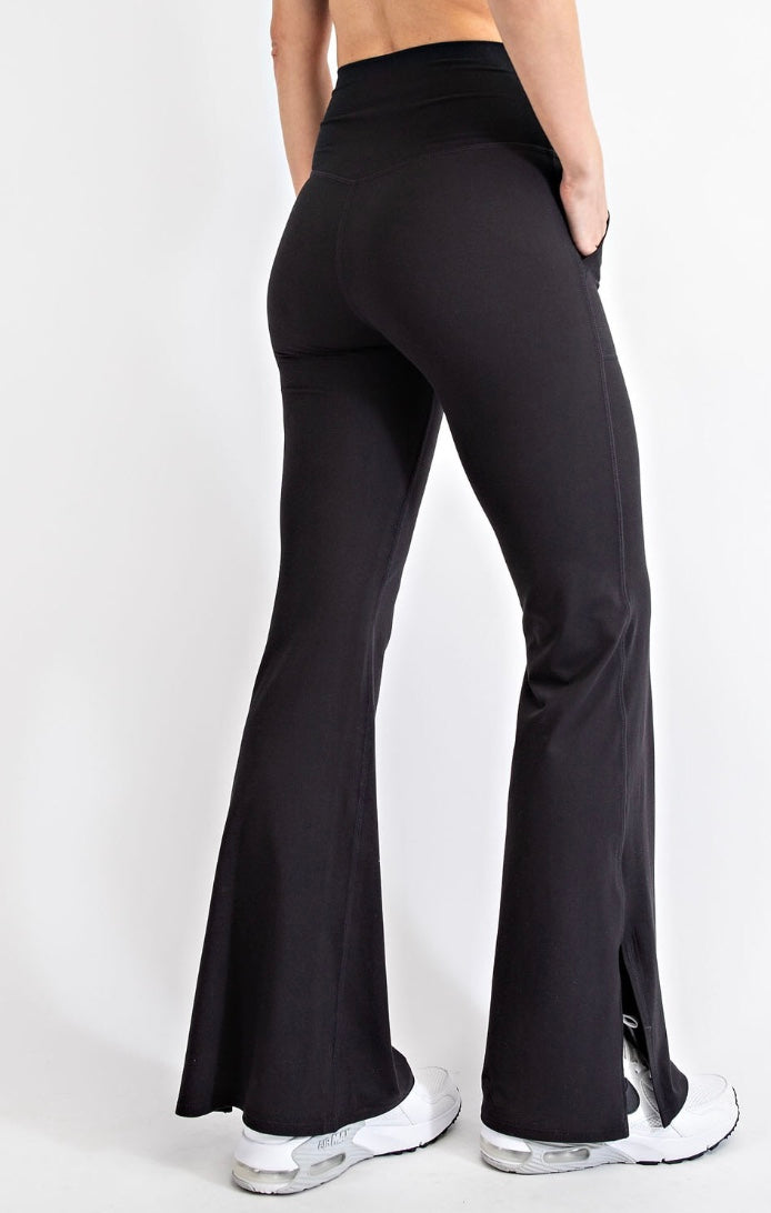 Black Wide Leg Yoga Pants