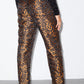 Leopard Jacquard Print Pants