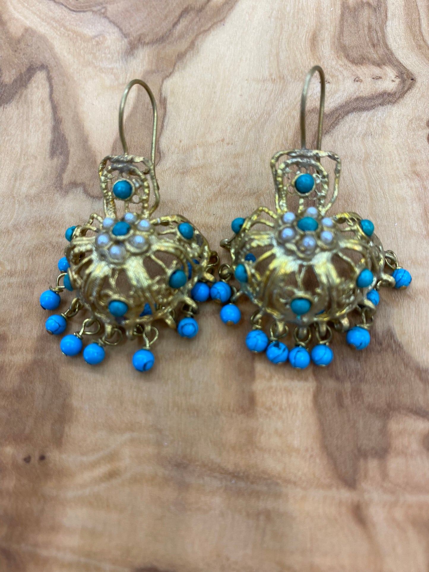 Turquoise Chandelier Earrings