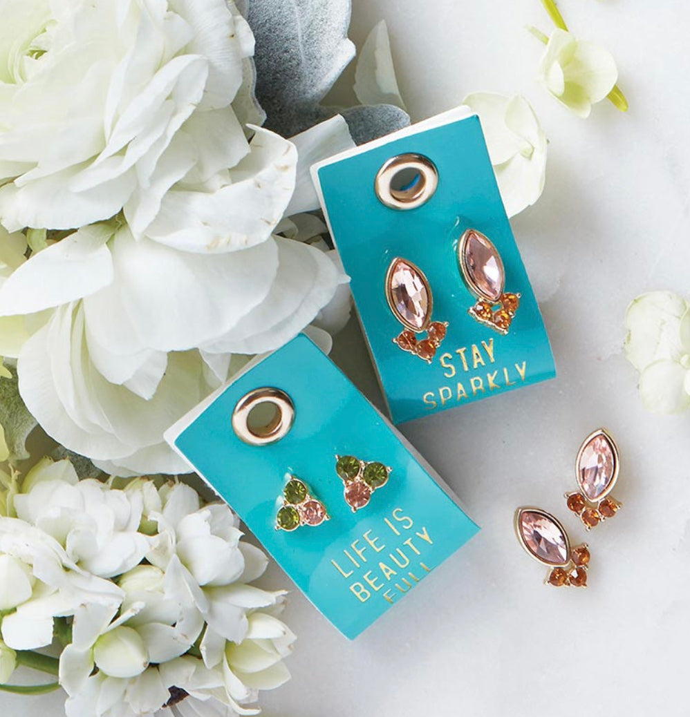 Gem Earrings - Life is Beauty Full