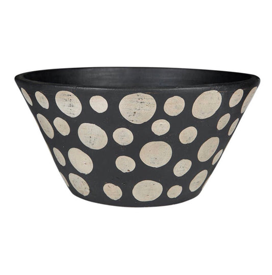 Black & White Terracotta Spotted Bowl