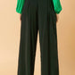 Black Paper Bag Pants with Grommet Detail