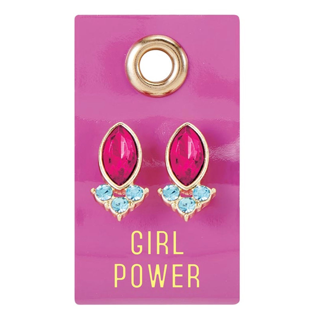 Gem Earrings - Girl Power